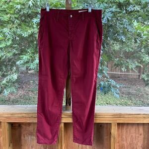 Pistola Women's Dark Red Tapered Pants Size 29